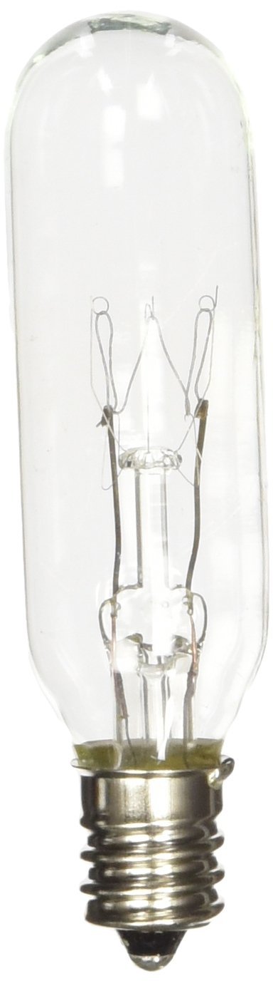 15W T6 Incandescent Tubular Bulbs, 120V, E12 Candelabra Base, Clear Glass, Warm White for Chandeliers, Signs & Display Cases