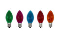 Box of 25 Colored Light Bulbs, Random Blinking, 7 Watt, C7 Candelabra Base -Great for Night Lights and Christmas Strings